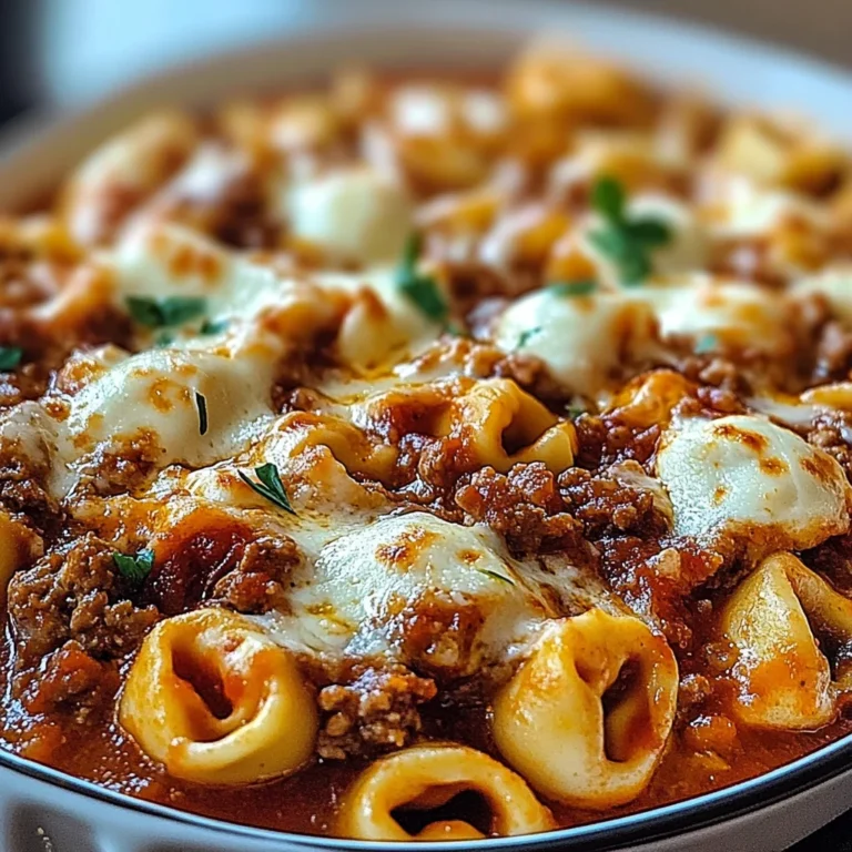 Beefy Tortellini Bake