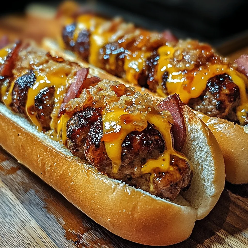Bourbon BBQ Turkey Bacon Cheeseburger Meatball Subs Ready in 30 Minutes
