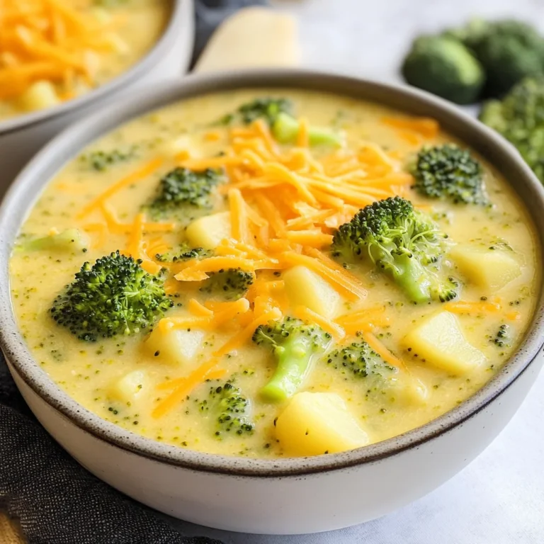 Broccoli Potato Cheese Soup Recipe