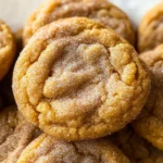 Chewy Pumpkin Snickerdoodle Cookies