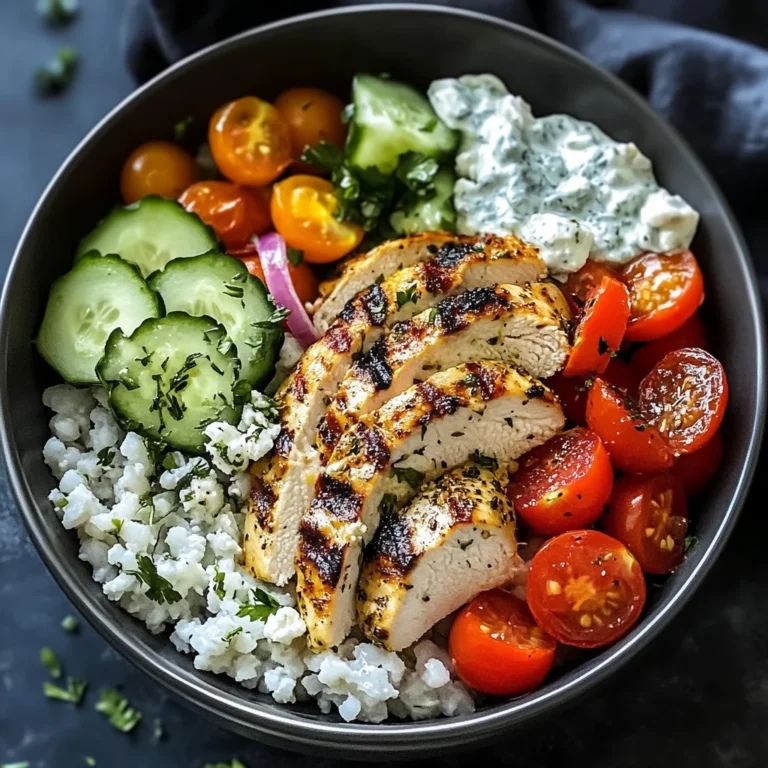 Chicken Tzatziki Bowls
