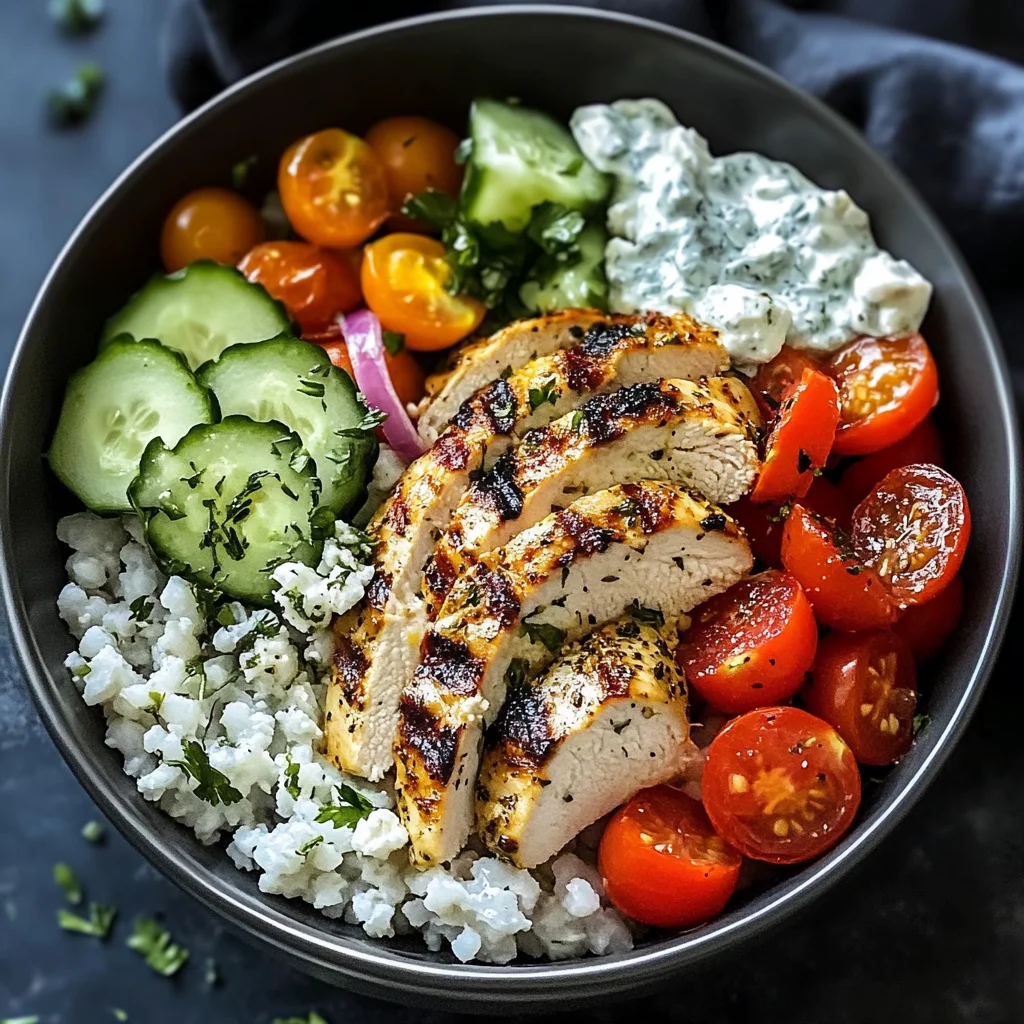 Chicken Tzatziki Bowls
