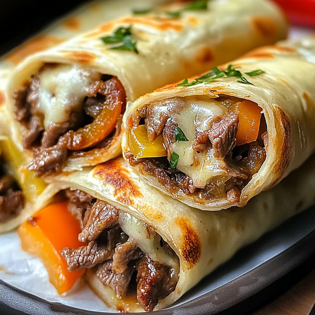 Delicious Keto Philly Cheesesteak Roll Ups