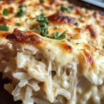 Dump-and-Bake Chicken Alfredo Rice Casserole Recipe