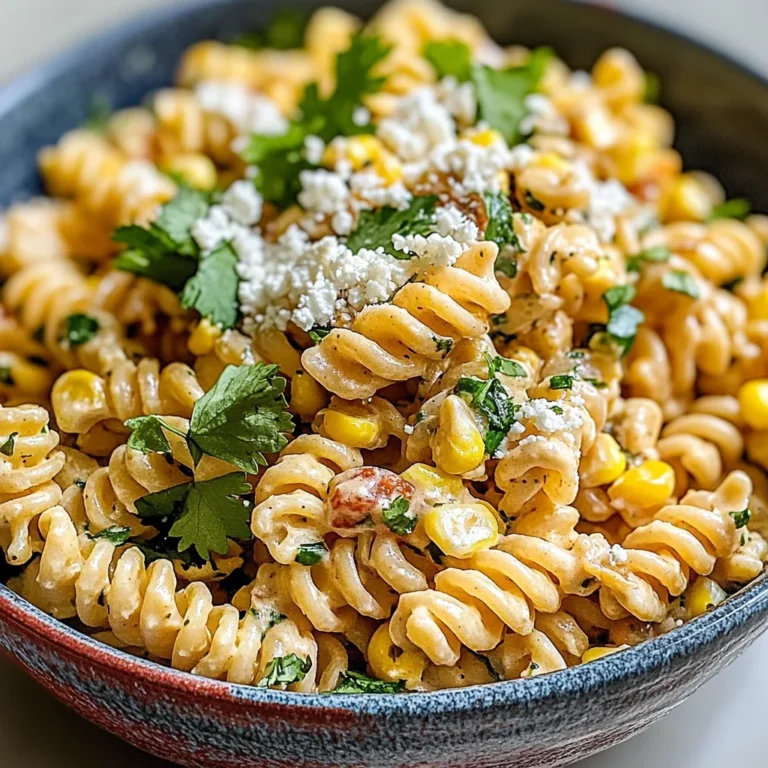 Easy Mexican Street Corn Pasta Salad