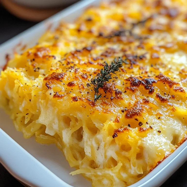 Healthy Spaghetti Squash Au Gratin