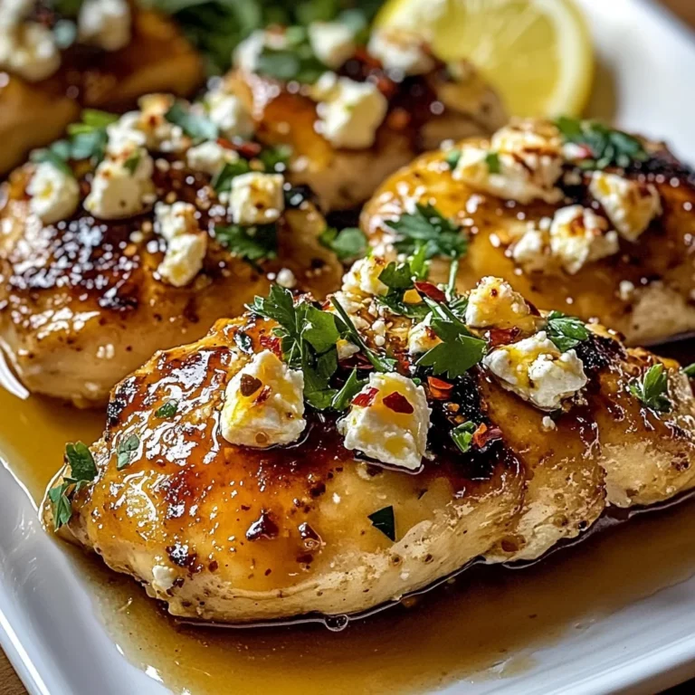 Hot Honey Feta Chicken Dish: A Deliciously Spicy and Savory Recipe