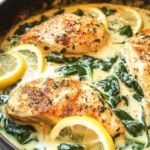 Lemon Parmesan Spinach Chicken