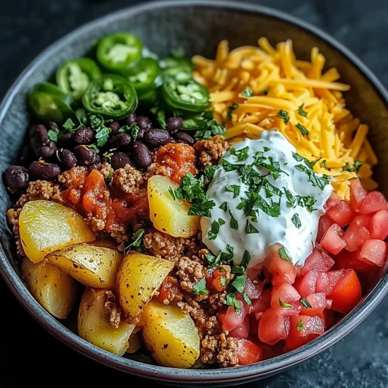 Loaded Potato Taco Bowl