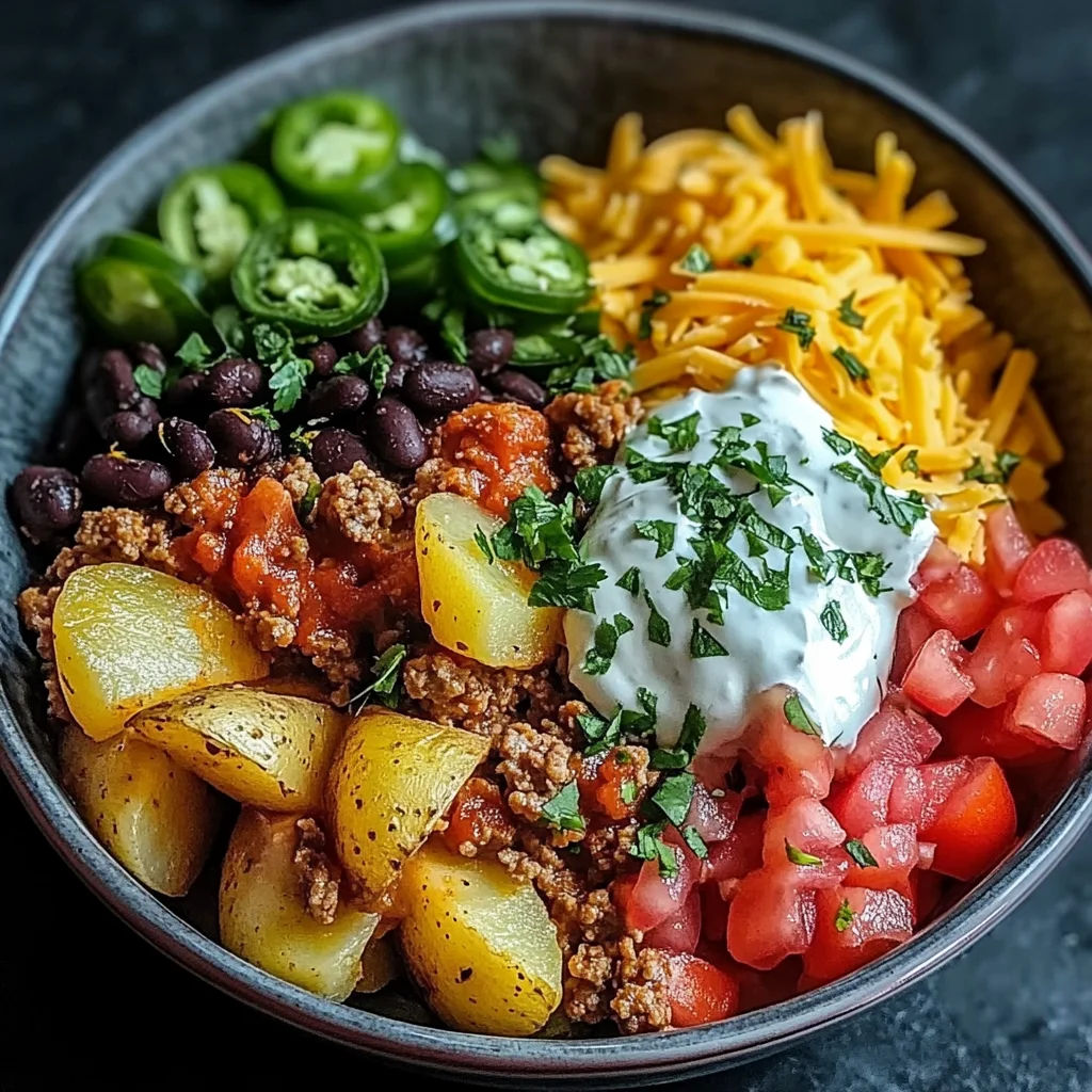 Loaded Potato Taco Bowl