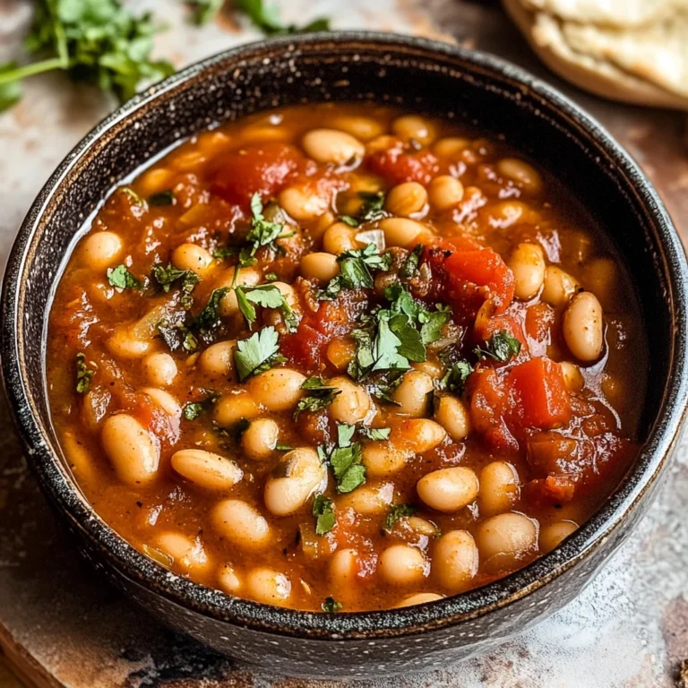 Loubia- Morrocan White Bean Stew (Stovetop + Instant Pot)