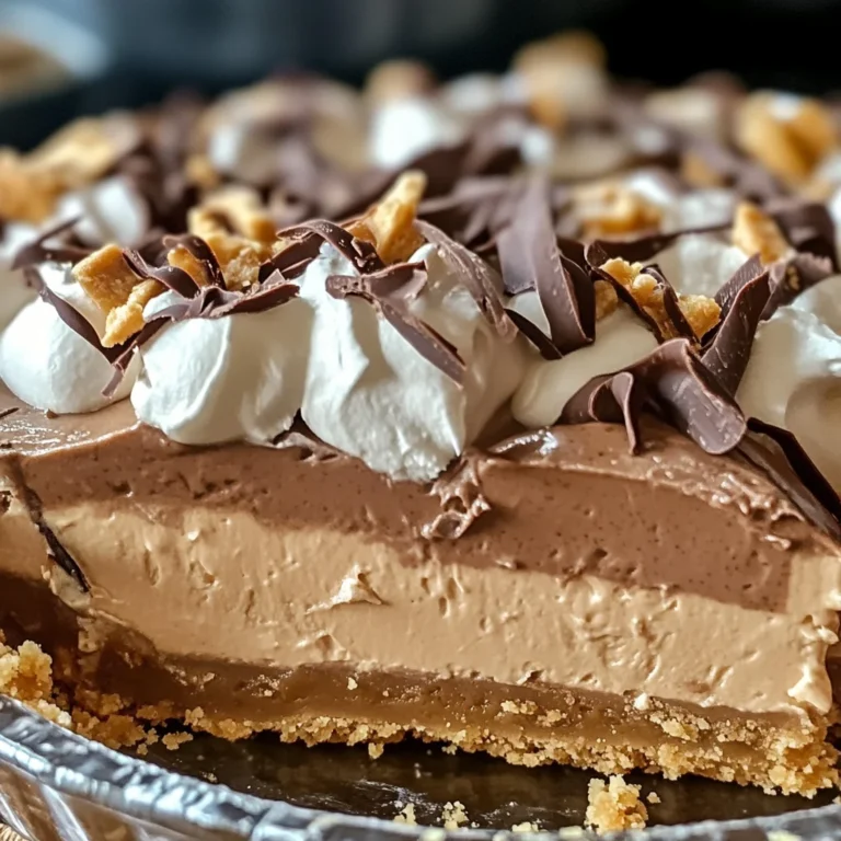 No-Bake Cream Cheese Peanut Butter Pie with Chocolate Whipped Cream
