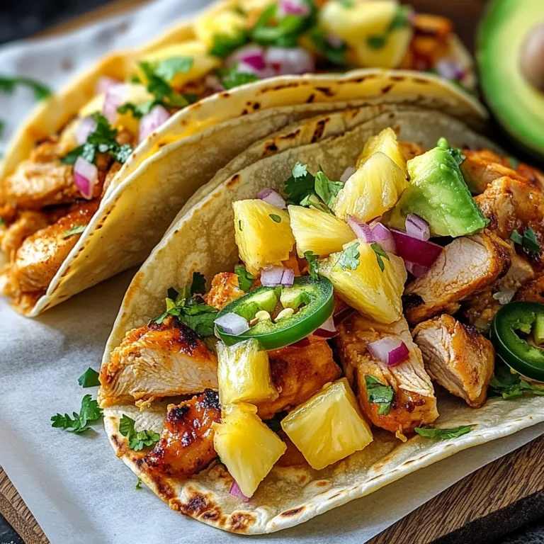 Pineapple Chicken Tacos