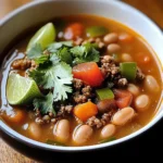 Pinto Beans Green Chile And Beef Soup