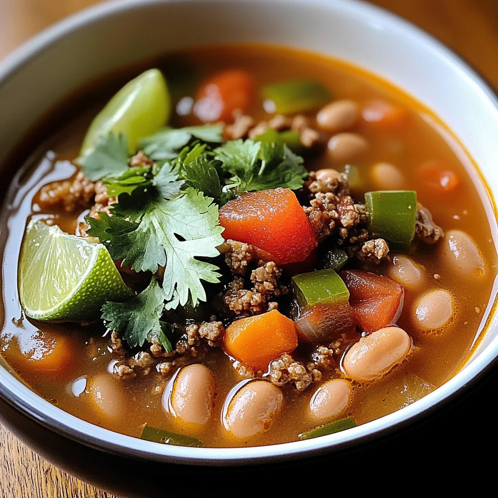 Pinto Beans Green Chile And Beef Soup