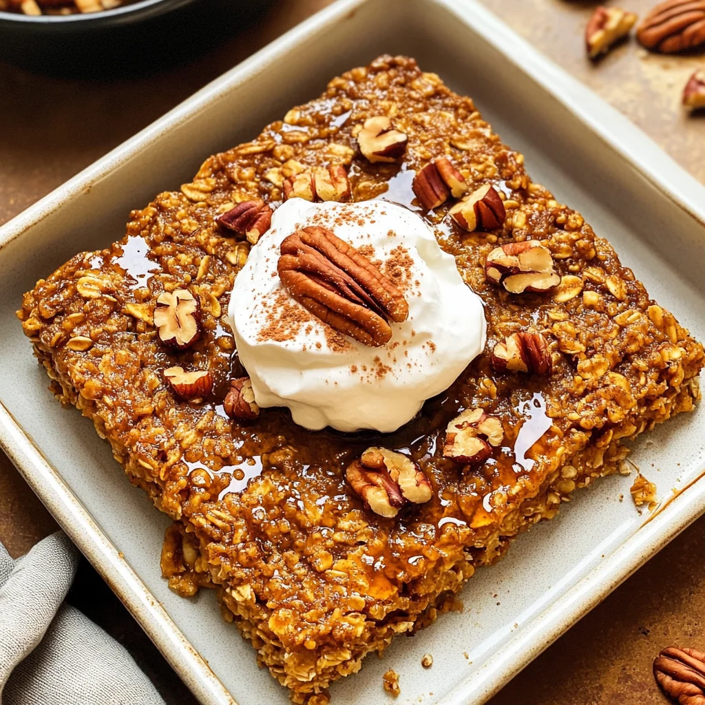 Pumpkin Baked Oatmeal