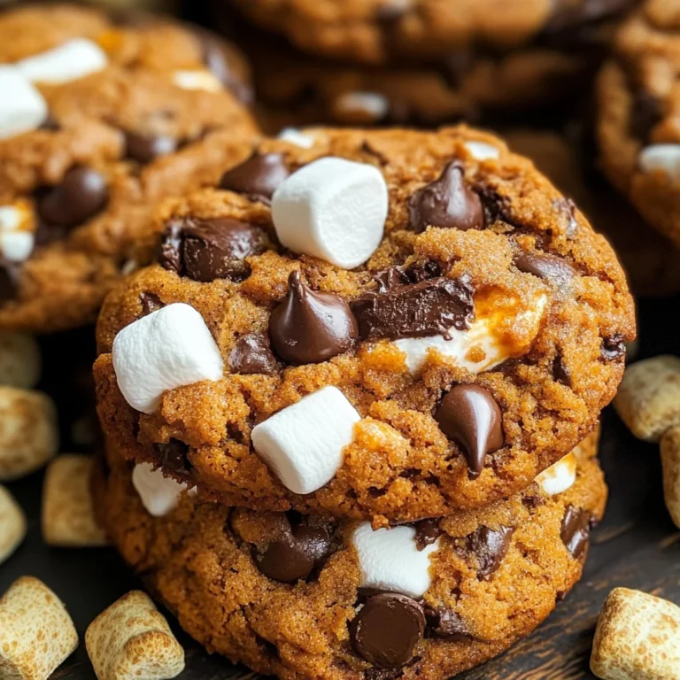Pumpkin S'mores Cookies