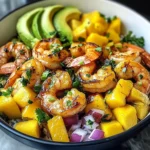 Shrimp Avocado Mango Bowls