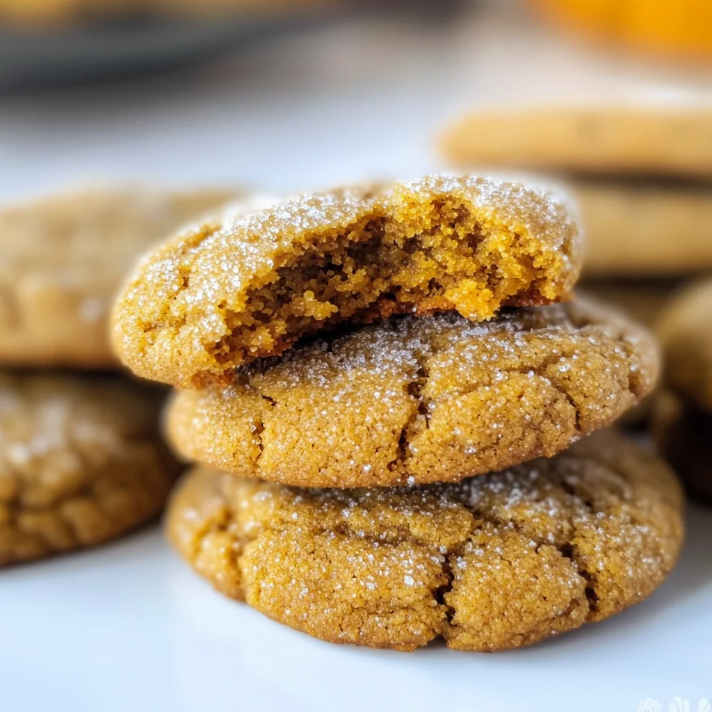 Soft and Chewy Pumpkin Molasses Cookies