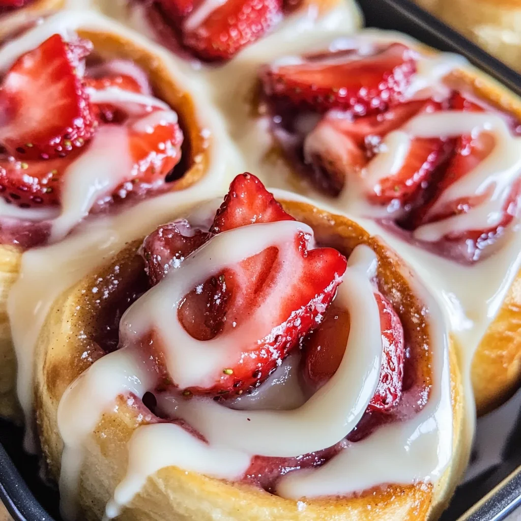 Strawberry Cheesecake Cinnabon Rolls Recipe