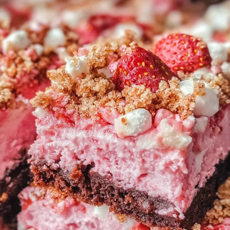 Strawberry Crunch Brownies