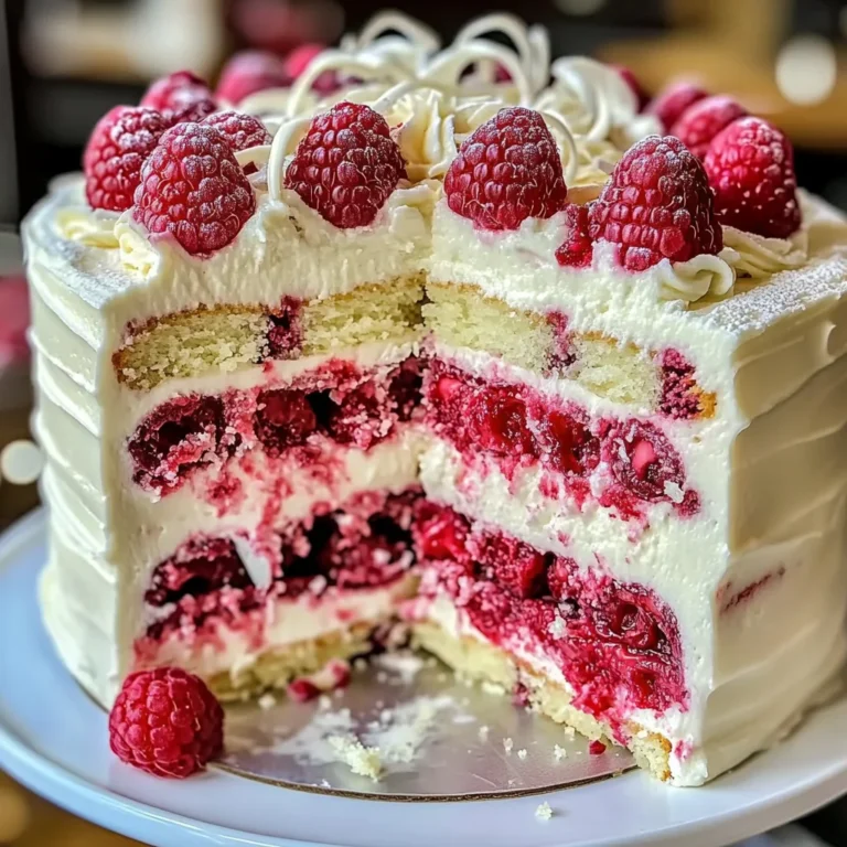 White Chocolate Raspberry Dream Cake : A Heavenly Dessert