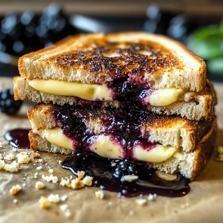 Balsamic Blackberry Brie Grilled Cheese