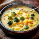 Cheddar Broccoli Potato Soup