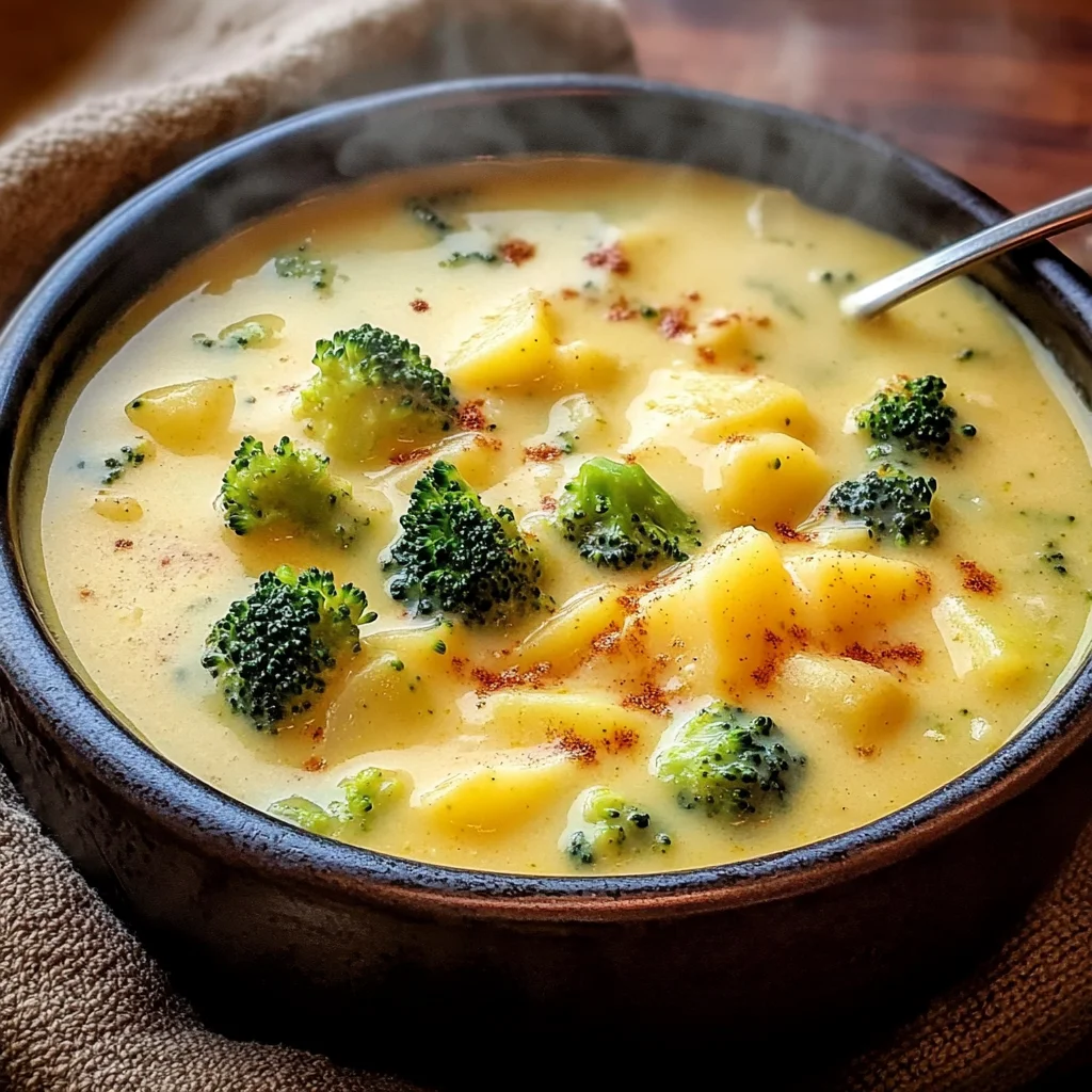 Cheddar Broccoli Potato Soup