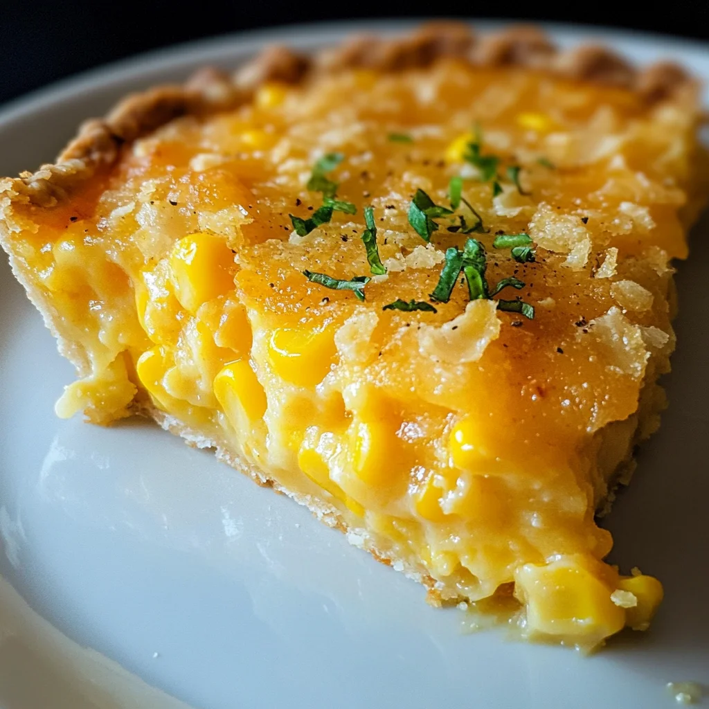 Cheddar Sweet Corn Pie
