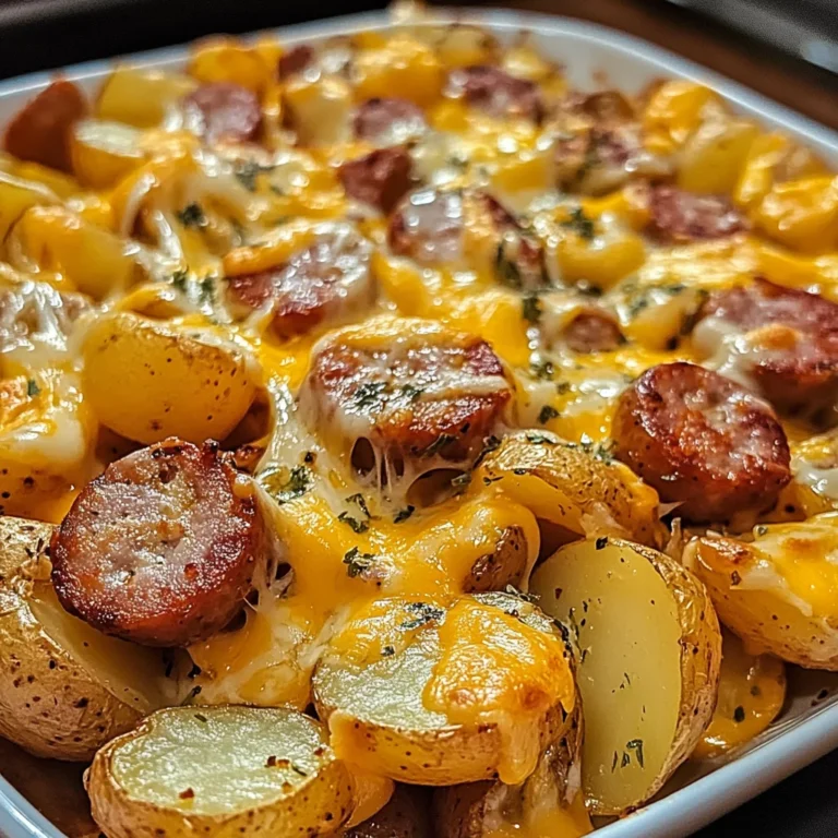 Cheesy Ranch Potatoes and Smoked Sausage