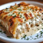 Chicken Alfredo Lasagna Rolls