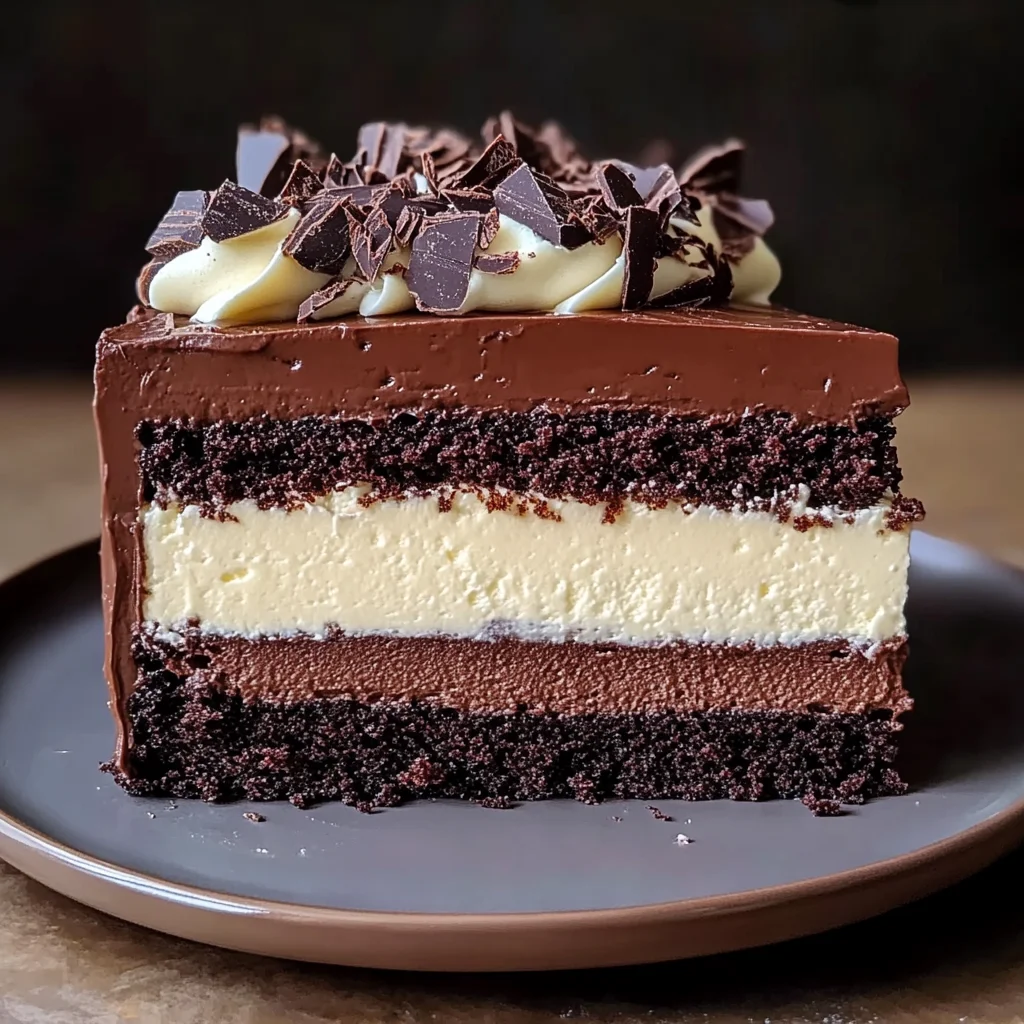 Chocolate Mousse Layer Cake
