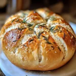 Easy Roasted Garlic Rosemary Artisan Bread – The Best Homemade Loaf