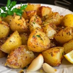 Greek Lemon Garlic Roasted Potatoes