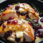 Impressive Cranberry Brie Stuffed Chicken