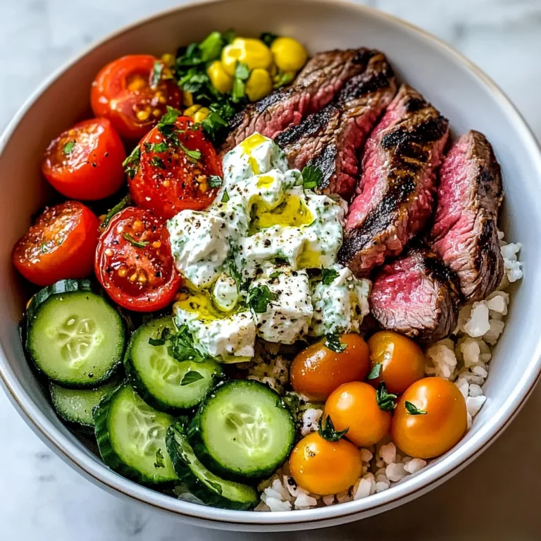 Mediterranean Steak Bowl Recipe