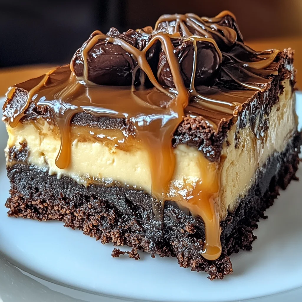 Milky Way Caramel Cheesecake Brownies
