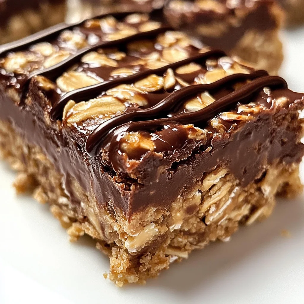 No Bake Chocolate Oatmeal Bars