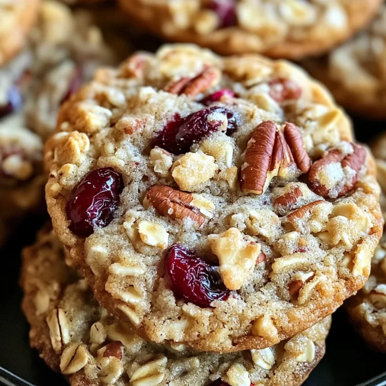 Oatmeal Cranberry Pecan Cookies