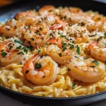 One Pan Parmesan Orzo with Shrimp