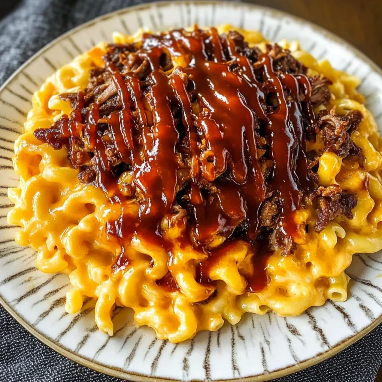Pulled beef Mac and Cheese