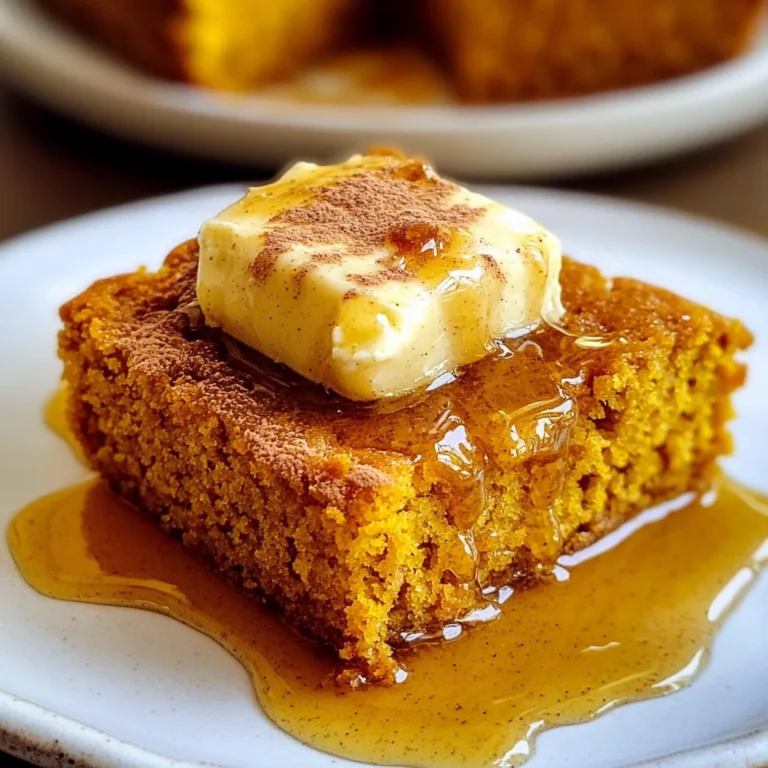 Pumpkin Cornbread with Cinnamon Honey Butter