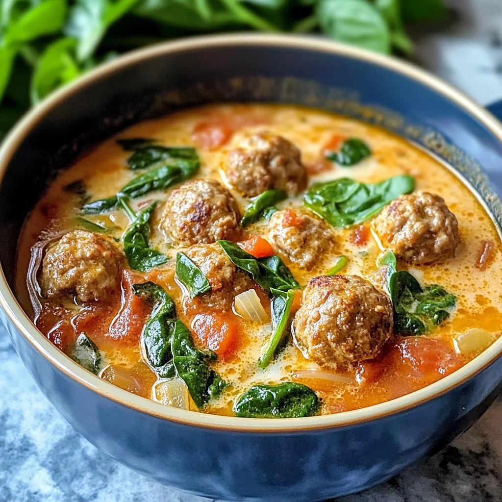 Savor the Comfort: Creamy Italian Meatball Soup to Warm Your Soul