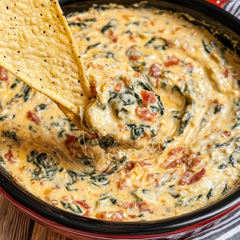 Slow Cooker Queso Spinach Dip
