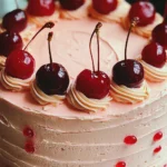 Vintage Maraschino Cherry Cake