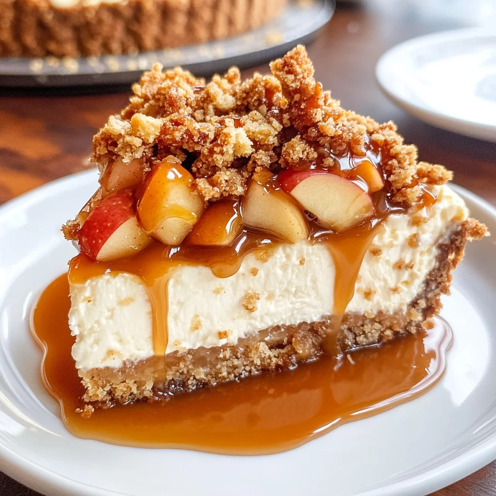 Apple Crisp Cheesecake