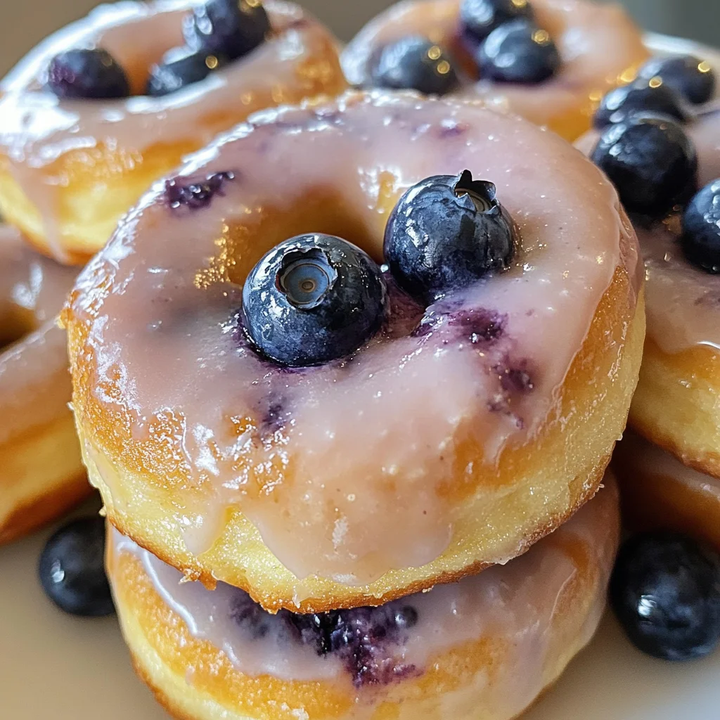 Baked Blueberry Donuts
