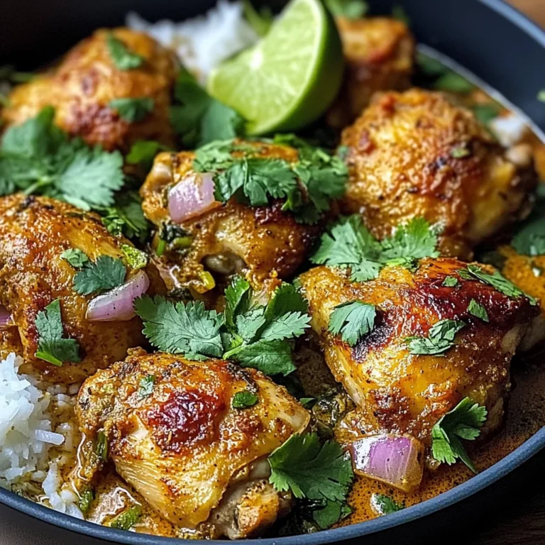 Baked Coconut Chili Chicken Thighs