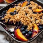 Blueberry Peach Crumble